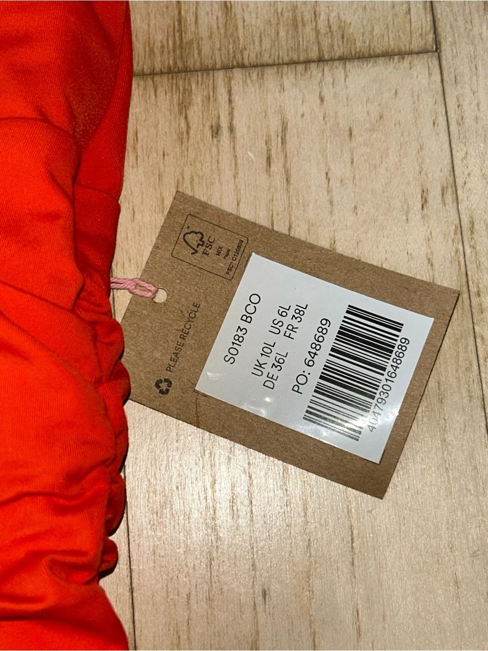 Boden Levanzo Ruched Halter Tie One Piece Swimsuit Fiesta Coral Size 6 Long NWT